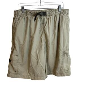 Columbia Cascade Creek II Water Short Mens Size XL Cream 9" Inseam UPF 50